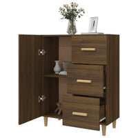 Thumbnail for Sideboard Braun Eichen-Optik 69,5x34x90 cm Holzwerkstoff