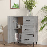 Thumbnail for Sideboard Grau Sonoma 69,5x34x90 cm Holzwerkstoff