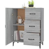 Thumbnail for Sideboard Grau Sonoma 69,5x34x90 cm Holzwerkstoff