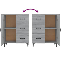Thumbnail for Sideboard Grau Sonoma 69,5x34x90 cm Holzwerkstoff