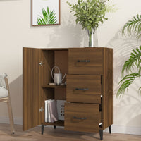 Thumbnail for Sideboard Braun Eichen-Optik 69,5x34x90 cm Holzwerkstoff