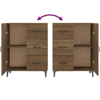 Thumbnail for Sideboard Braun Eichen-Optik 69,5x34x90 cm Holzwerkstoff