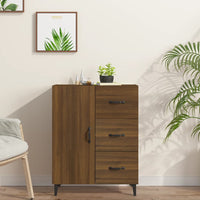 Thumbnail for Sideboard Braun Eichen-Optik 69,5x34x90 cm Holzwerkstoff