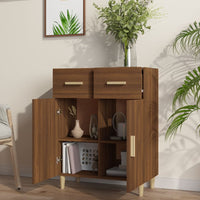 Thumbnail for Sideboard Braun Eichen-Optik 69,5x34x89 cm Holzwerkstoff