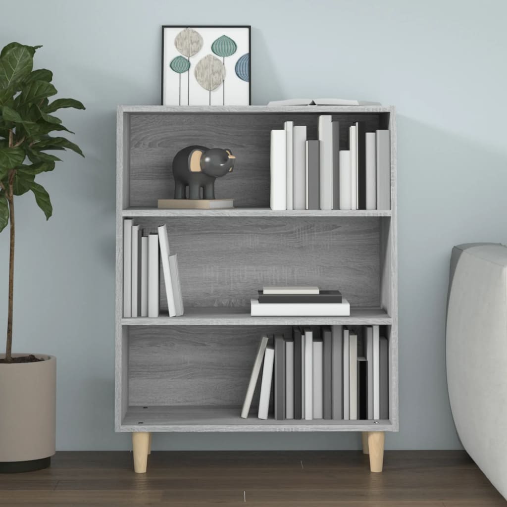 Sideboard Grau Sonoma 69,5x32,5x90 cm Holzwerkstoff