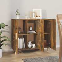 Thumbnail for Sideboard Räuchereiche 90x34x80 cm Holzwerkstoff