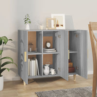 Thumbnail for Sideboard Grau Sonoma 90x34x80 cm Holzwerkstoff
