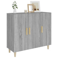 Thumbnail for Sideboard Grau Sonoma 90x34x80 cm Holzwerkstoff