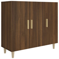 Thumbnail for Sideboard Braun Eichen-Optik 90x34x80 cm Holzwerkstoff