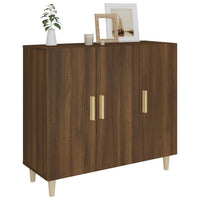 Thumbnail for Sideboard Braun Eichen-Optik 90x34x80 cm Holzwerkstoff