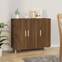 Thumbnail for Sideboard Braun Eichen-Optik 90x34x80 cm Holzwerkstoff
