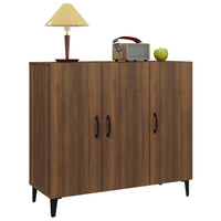 Thumbnail for Sideboard Braun Eichen-Optik 90x34x80 cm Holzwerkstoff