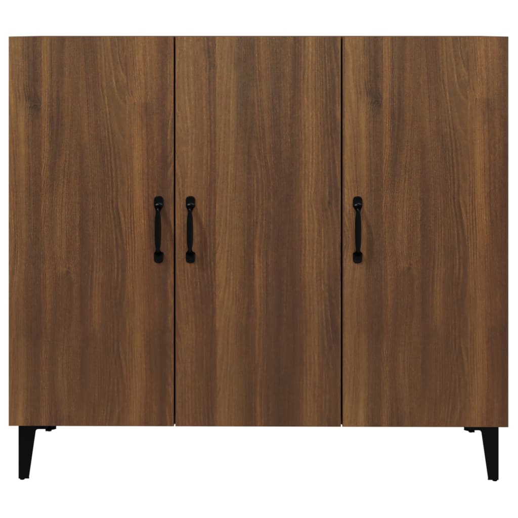 Sideboard Braun Eichen-Optik 90x34x80 cm Holzwerkstoff