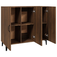 Thumbnail for Sideboard Braun Eichen-Optik 90x34x80 cm Holzwerkstoff