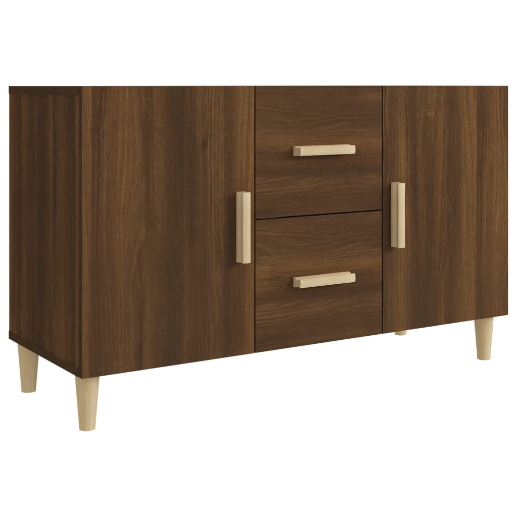 Sideboard Braun Eichen-Optik 100x36x60 cm Holzwerkstoff