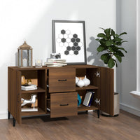 Thumbnail for Sideboard Braun Eichen-Optik 100x36x60 cm Holzwerkstoff