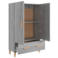 Thumbnail for Highboard Grau Sonoma 70x31x115 cm Holzwerkstoff