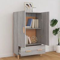 Thumbnail for Highboard Grau Sonoma 70x31x115 cm Holzwerkstoff