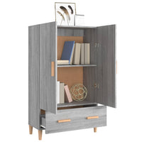 Thumbnail for Highboard Grau Sonoma 70x31x115 cm Holzwerkstoff