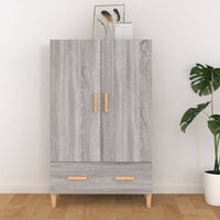 Thumbnail for Highboard Grau Sonoma 70x31x115 cm Holzwerkstoff