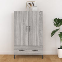 Thumbnail for Highboard Grau Sonoma 70x31x115 cm Holzwerkstoff