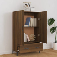 Thumbnail for Highboard Braun Eichen-Optik 70x31x115 cm Holzwerkstoff