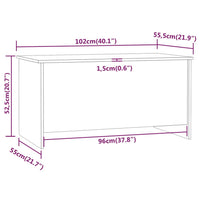 Thumbnail for Couchtisch Räuchereiche 102x55,5x52,5 cm Holzwerkstoff