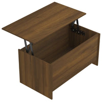 Thumbnail for Couchtisch Braun Eichen-Optik 102x55,5x52,5 cm Holzwerkstoff