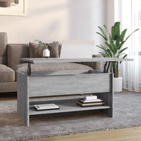 Thumbnail for Couchtisch Grau Sonoma 80x50x40 cm Holzwerkstoff