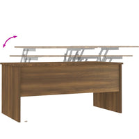 Thumbnail for Couchtisch Braun Eichen-Optik 102x50,5x46,5 cm Holzwerkstoff