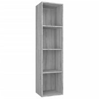 Thumbnail for Bücherschrank/TV-Schrank Grau Sonoma 36x30x143 cm Holzwerkstoff