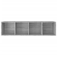 Thumbnail for Bücherschrank/TV-Schrank Grau Sonoma 36x30x143 cm Holzwerkstoff