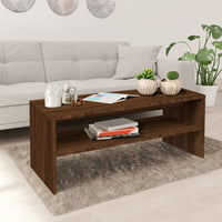 Thumbnail for Couchtisch Braun Eichen-Optik 100x40x40 cm Holzwerkstoff