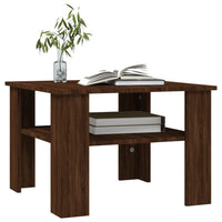 Thumbnail for Couchtisch Braun Eichen-Optik 60x60x42 cm Holzwerkstoff