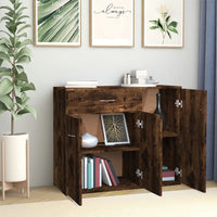 Thumbnail for Sideboard Räuchereiche 88x30x70 cm Holzwerkstoff