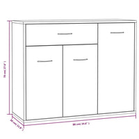 Thumbnail for Sideboard Grau Sonoma 88x30x70 cm Holzwerkstoff