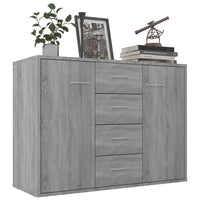 Thumbnail for Sideboard Grau Sonoma 88x30x65 cm Holzwerkstoff