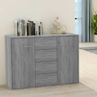 Thumbnail for Sideboard Grau Sonoma 88x30x65 cm Holzwerkstoff