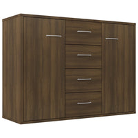 Thumbnail for Sideboard Braun Eichen-Optik 88x30x65 cm Holzwerkstoff