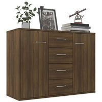 Thumbnail for Sideboard Braun Eichen-Optik 88x30x65 cm Holzwerkstoff