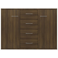Thumbnail for Sideboard Braun Eichen-Optik 88x30x65 cm Holzwerkstoff