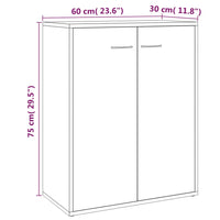 Thumbnail for Sideboard Räuchereiche 60x30x75 cm Holzwerkstoff