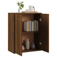 Thumbnail for Sideboard Braun Eichen-Optik 60x30x75 cm Holzwerkstoff