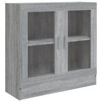 Thumbnail for Vitrinenschrank Grau Sonoma 82,5x30,5x80 cm Holzwerkstoff