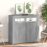 Thumbnail for Sideboard mit LED-Beleuchtung Grau Sonoma 80x35x75 cm