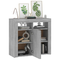 Thumbnail for Sideboard mit LED-Beleuchtung Grau Sonoma 80x35x75 cm
