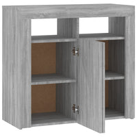 Thumbnail for Sideboard mit LED-Beleuchtung Grau Sonoma 80x35x75 cm