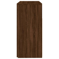 Thumbnail for Sideboard mit LED-Beleuchtung Braun Eichen-Optik 80x35x75 cm