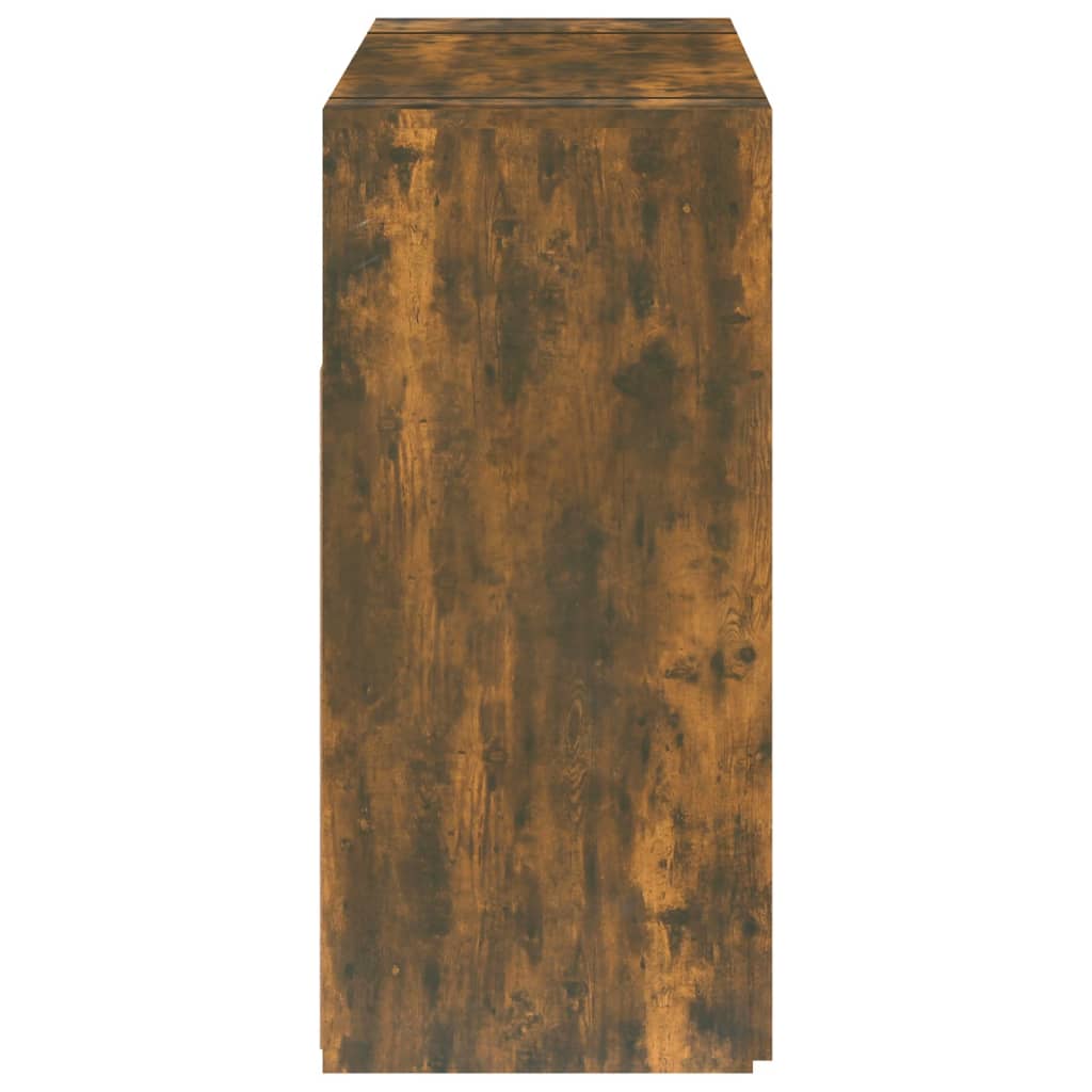 Sideboard mit LED-Beleuchtung Räuchereiche 115,5x30x75 cm