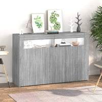 Thumbnail for Sideboard mit LED-Beleuchtung Grau Sonoma 115,5x30x75 cm